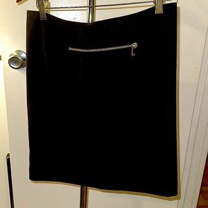 Michael Kors black lined pinstripe skirt